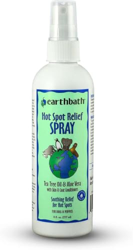 Earthbath All Natural Hot Spot and Itch Relief Deodorizing Spritz, 8-Ounce