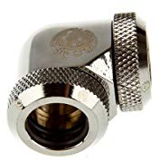 Bitspower Multi-Link Adapter 90 Grad 12 mm AD Auf 12 mm AD Hardtube - Schwarz Glänzend