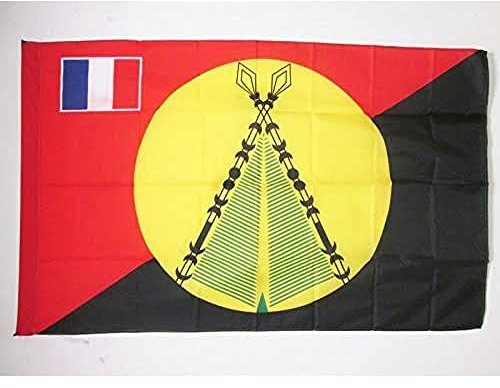 AZ FLAG - Drapeau Royaume coutumier de Sigave - 150x90 cm - Drapeau Futuna 100% Polyester Avec Fourreau et cordelette - Pavillon 110 g