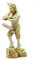 PAN Griechischer Aktgott der Natur Faun Phallus Alabaster Statue Skulptur 7