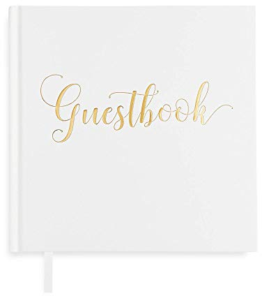 Plantvibes Libro degli Ospiti per Feste di Matrimonio, Battesimo o Compleanno, 72 Pagine, Copertina Rigida, Carta di Alta qualità, Vintage Guestbook Ideale Come Libro dei visitatori