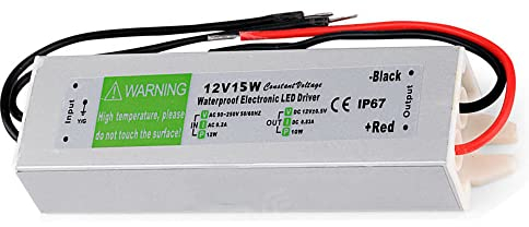 12 V POWERSUPPLY 300 W 25 A Trasformatore per LED Strip Module Illuminazione Esterno Impermeabile IP67 AC 110-265 V Illuminazione Transformer UK Cuscinetto (300.0 Watts) - 15 Watt