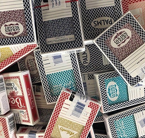 JUSTMIKEO 2 zufällige Las Vegas Casino Gebrauchte Spielkarten Deck