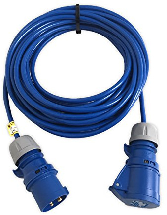 Marten 230v 16a Extension Lead 1.5mm Arctic Blue (2m)
