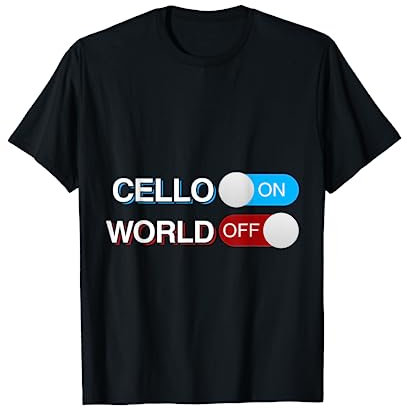 Cello T-Shirt - Musik Cellist Geschenk Musikinstrument T-Shirt