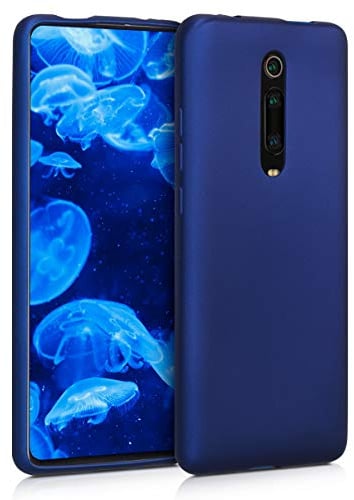 kwmobile Case kompatibel mit Xiaomi Mi 9T (Pro) / Redmi K20 (Pro) Hülle - Schutzhülle aus Silikon metallisch schimmernd - Handyhülle Metallic Blau