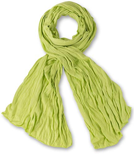 fashionchimp BASIC-Schal für Damen in angesagten Trendfarben, Jersey-Design (Apfelgrün)