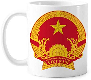 Vietnam Asie National Emblème Mug Poterie Céramique Café Porcelaine