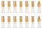 ZbFwmx 20pcs Empty 3ml Clear Fine Mist Atomizer Glass Bottle Spray Refillable Perfume Empty Bottle Glass for Travel Party Portable Makeup Tool + Free 1ml Pipette