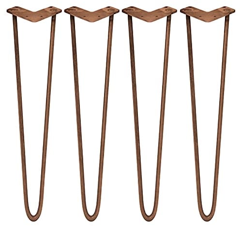 SKISKI Legs 4 x 71cm 2 Streben Hairpin Haarnadelbeine Haar-Nadel-Beine Haarnadel-Beine Tischbeine Stuhlbeine Möbelbeine Haarnadel-Tischbeine 10mm
