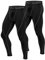 Roadbox Kompressionshose Laufhose Herren Lang für Sport,Trainings,Fitness,Radfahren,Yoga,Wandern,Basketball(Schwarz,XL)