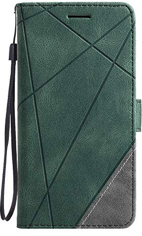 TIANCI Hülle für Sony Xperia XZ3, Brieftasche Schutzhülle [Hautfreundliches PU-Leder] [Kartenfach] [Fotorahmen] [Standfunktion] Flip Handyhülle für Sony Xperia XZ3-Grün
