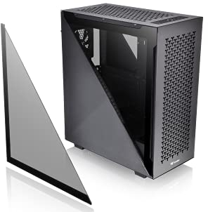 Thermaltake Divider 500 TG Air Black | Mid-Tower-ATX-PC-Gehäuse | 2 x gehärtetes 3mm Glasseitenteil | Mesh-Panel| schwarz