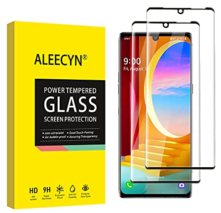 Aleecyn [2 Stück] Schutzfolie Schutzfolie für LG Velvet/LG G9,Hohe Qualität Gehärtetem Glass,3D Volle Abdeckung,Schutzfolie für LG Velvet/LG G9