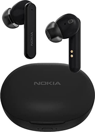 Nokia Clarity Earbuds+ Wireless Bluetooth Headphones, IPX4 Water Resistance, Smart Touch Controls, Black