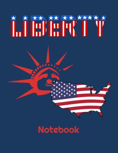Liberty Notebook: Math Notebook, Journal, Graph 1 cm Squares Notebook, 8.5x11 inches, School Supplies, Home Schooling, Matte Cover, Gift