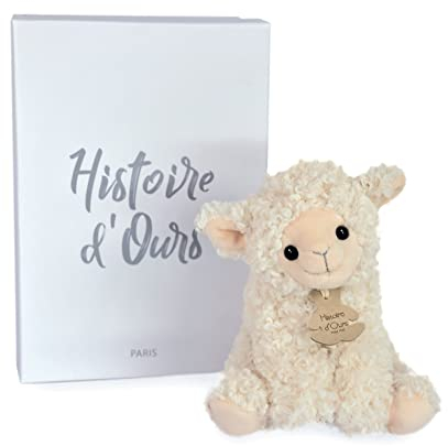 Histoire d'Ours - Peluche Agneau - Ecru - 20 cm - A LA CAMPAGNE - HO3128