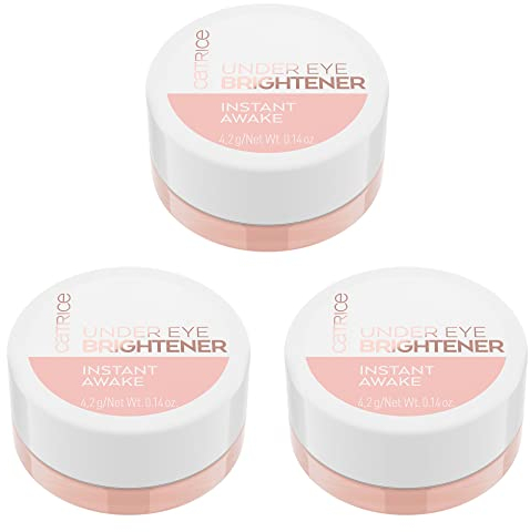 Catrice Under Eye Brightener, Augenpflege, Nr. 010, Nude, pflegend, farbanpassend, sofortiges Ergebnis, natürlich, schimmernd, vegan, ohne Parfüm, ohne Alkohol, ohne Parabene, 3er Pack (3x4.2g)