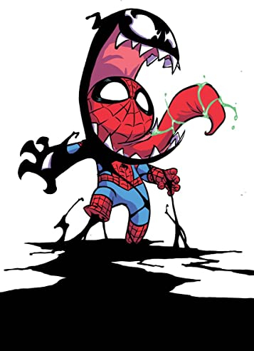 Displate Offiziell Spiderman MetallPoster Magnetische Befestigung Inklusive Lizenziert Bilder Hochwertiges Poster Spider Man Geek - Venom Poster 45 cm x 32 cm