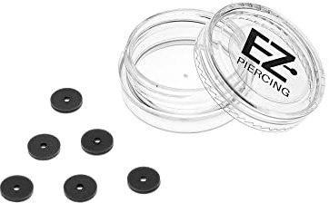 AWD Anti Wildfleisch Disc GRAPHITE 6er Pack Piercing Discs gegen Wildfleisch Keloid und Entzündungen am Bauchnabelpiercing Ohrpiercing Piercing Box