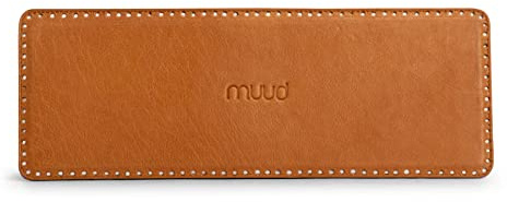 muud Dee XL länglicher Taschenboden aus Leder 13x36 cm Whisky