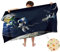 Ulticool Mikrofaser Kinder Handtuch 140 x 70 cm - Astronaut Rakete Dinosaurier - Leicht Reisehandtuch Schnelltrocknend Badetuch Strandhandtuch Microfaser Microfiber - Reise Strand Kind Junge