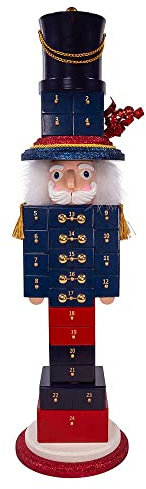 Kurt Adler 30-Inch Advent Calendar Soldier Nutcracker