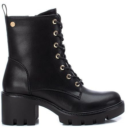 XTI - Botín Mujer Negro - Calzado Cómodo y Versátil - Moda casual - Modelo 14184001 (Talla 38)