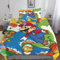 Super Mario Bettwäsche Set Kinder Mikrofaser Bettbezüge 3D Gedruckt Zeichentrickfilme Bettbezug 2 Teilig Mit ReißVerschluss,Soft Bettwaren Single（135x200cm）