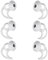 SNHTLS Silicone Earbud Tips Replacement Earbud Tips Compatible with Bose QuietComfort I and Sport Earbuds 3 Pairs Silver(L)