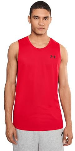 Under Armour Herren Tech Tank Top, (600) rot/schwarz, L