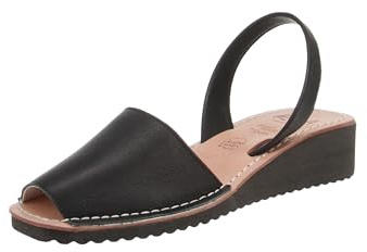 Ria Menorca 22950 Plataforma Berlin - Damen Schuhe Sandaletten - Velvet-Negro