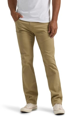 Lee Men's Extreme Motion Slim Straight Jean Kansas City Khaki (Twill) 32W x 32L