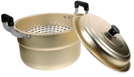 SHOWERORO Pentola Per Cottura A Vapore in Alluminio Coperchio Vaporiera Per Pentola Per Zuppa