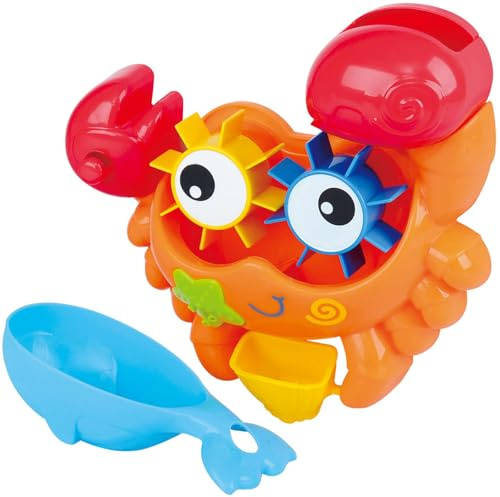 PLAY Krabbe Badewannenspielzeug +12M, Kunststoff, Bunt, Leben im Meer, 20x6.5x18 cm
