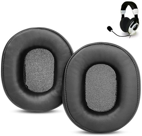 ACCOUTA Earpads Cushion Compatible with Turtle Beach Ear Force X11 X12 X2 X3 X31 X32 X4 X41 X42 XC Headsets Ear pads replacement with Softer Protein Leather and Memory Foam