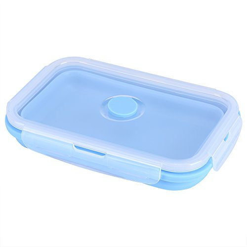 Beufee Collapsible Bowl, 800ml Silicone Collapsible Container Camping Bowl Food Storage Containers for Travel Camping (-JY01512-02)