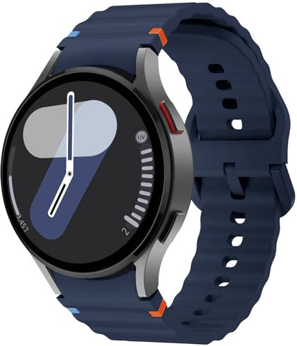 SOLOLUP Bracelet Sport Compatible pour Samsung Galaxy Watch 7/6/5/4/FE 40mm 44mm/6 Classic 43mm 47mm/Watch 5 Pro 45mm/4 Classic 46mm 42mm,20mm Sans Espace Bracelet en Silicone Souple pour Femme Homme