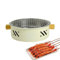 Qkbuza Gril de table portable, petit gril de table | Barbecue électrique portable petit barbecue au charbon de bois - Appareils ménagers de gril de camping antiadhésif coréen sans fumée pour table et