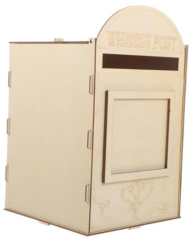 STOBOK Hölzerner Briefkasten für Den Außenbereich Retro-briefkasten für Zuhause Wandmontage Vorschlagskasten Rustikaler Briefhalter Aus Holz Vintage-briefkasten