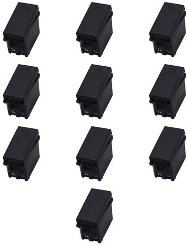 10 MODULI PULSANTE 16A, NERO, COMPATIBILE CON VIMAR ARKE', MODULI E FRUTTI 100% COMPATIBILI, MATERIALI DI ALTA QUALITA'