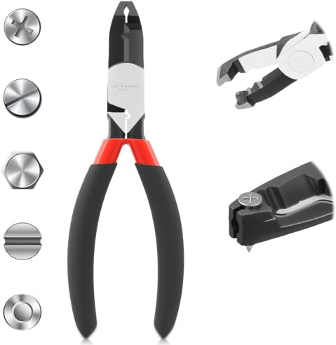 Screw Extractor Pliers Stripped Screw Remover Pliers with Non-Slip Grip Screws Plier for Tightening Loosening and Gripping Nuts and Bolts(6 inch)