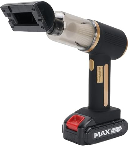 Gugxiom Aspirateur de Voiture Portable sans Fil avec Aspiration de 20 000 Pa, Aspirateur à Main avec Moteur sans Balais Rechargeable 6 000 MAh, Dépoussiéreur d'air 2 en 1 pour Le