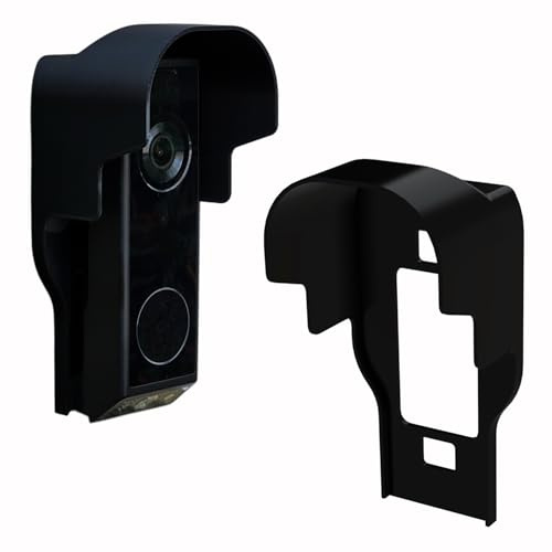 EchoPK Doorbell Rain Sun Cover Mount Compatible with eufy E340 – Weatherproof Doorbell Protector Housing Hood, Outdoor Doorbell Camera Rain Shield