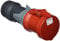 Mennekes (Unternehmen) 101300054 prolongadores Power Top Xtra, Steckdosen CEE, 400 V, 50–60 Hz, 63 A, 5-polig, IP 44 Grad Schutz, Rot