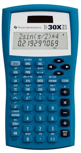 Texas Instruments TI-30XIIS Scientific Calculator, Blue