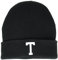 MasterDis Letter Cuff Knit Beanie, Schwarz, One Size