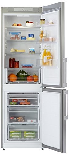 Combiné réfrigérateur-congélateur Bauknecht KGLF 18 WS - Classe énergétique A+++ - Hauteur de 189 cm - 161 kWh/an - Partie réfrigérateur de 228 l - Silencieux (38 db) - Blanc Inox