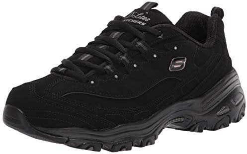 Skechers D'Lites Biggest Fan, Sneaker Donna, Nero, 41 EU Larga