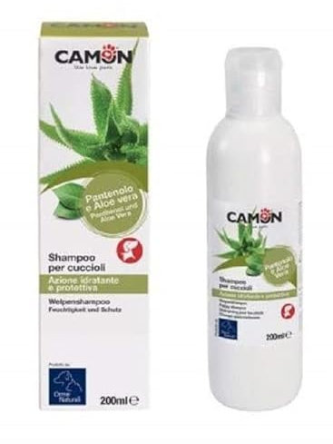 CAMON | Shampoo für Welpen Hunde, 200 ml, mild mit Aloe Vera und Panthenol, ideal für empfindliche Haut